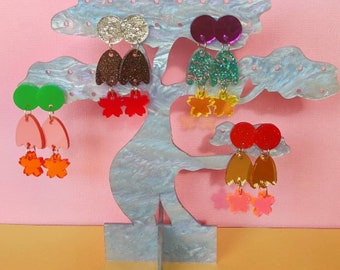 Sakura Drop Earrings - choice of colourways