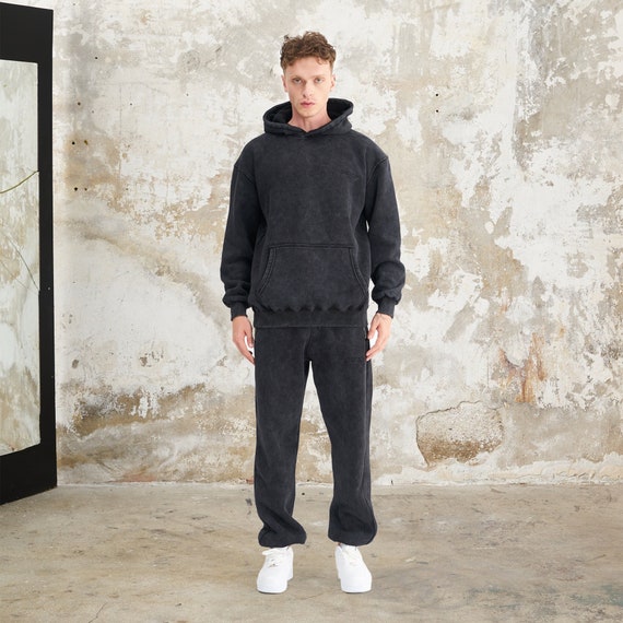 Black Washed Sweatpants for Men Mens Oversized Jogger Pants Comfy and Baggy Sweatpants for Men Streetwear Style Joggers Gift for Him Etsy