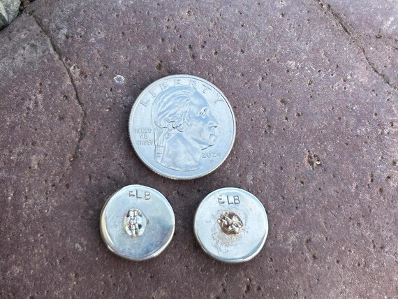 Zuni Vintage Sterling Silver Onyx Earrings, Ediso… - image 12