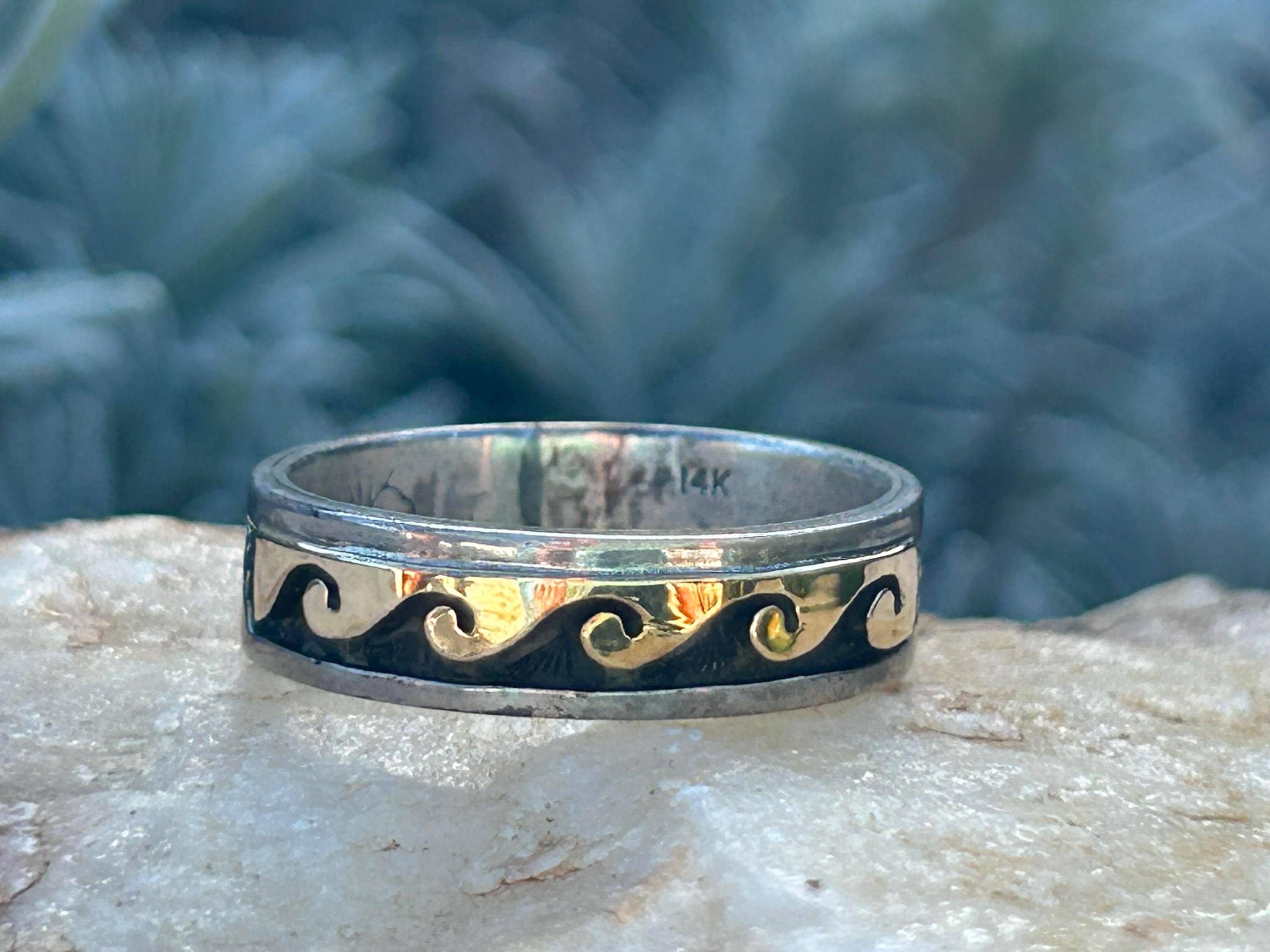 アクセサリー Navajo Wave Sterling Bangle Navajo Wave - Etsy