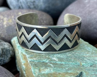 Vintage Sterling Silver Hopi Ferron Joseyesva Cuff Bracelet - Etsy