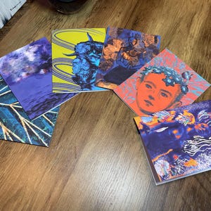 Poetry in Form Collection: Sechs Poesiekarten mit Original-Gedichten und Illustrationen von Eclectic Blue Studio