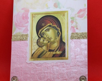 Virgin Mary Orthodox Card