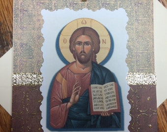 Christ Orthodox Greeting Card