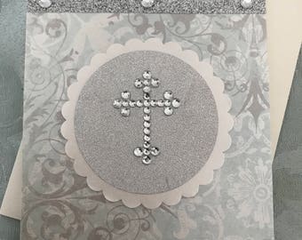 Elegant Religious Cross Card