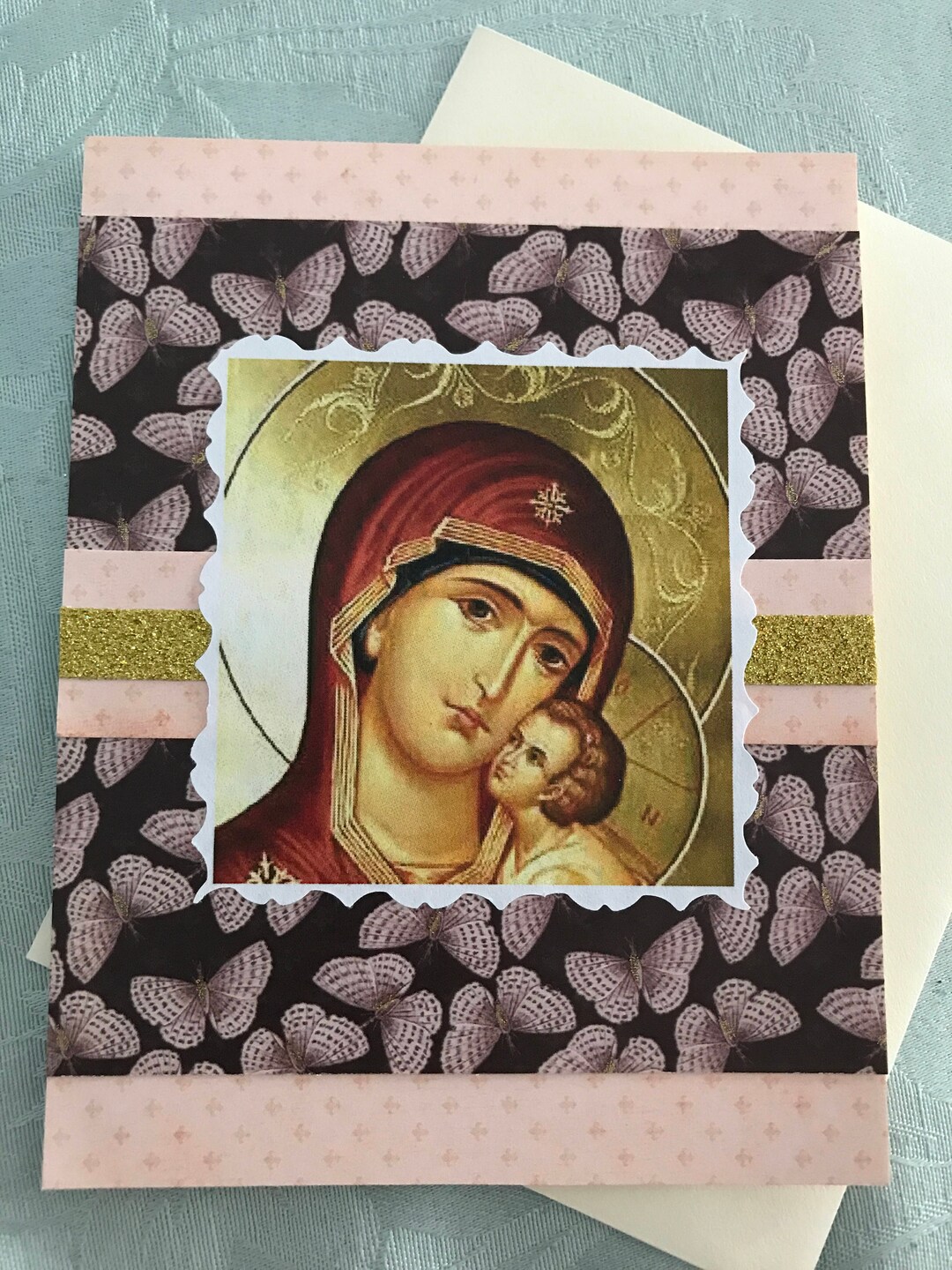 Orthodox Card Panagia Orthodox Card - Etsy
