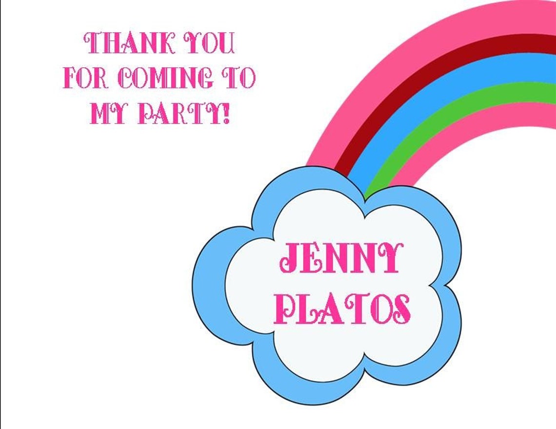 Cute Rainbow Personalized Stationery Set set of 10 Folded Etsy Sweden