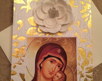 Beautiful Panagia Card