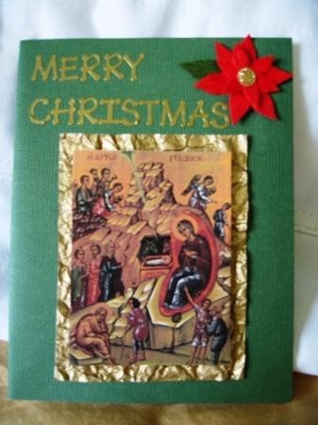 Set of 5 Orthodox Christmas Cards Etsy