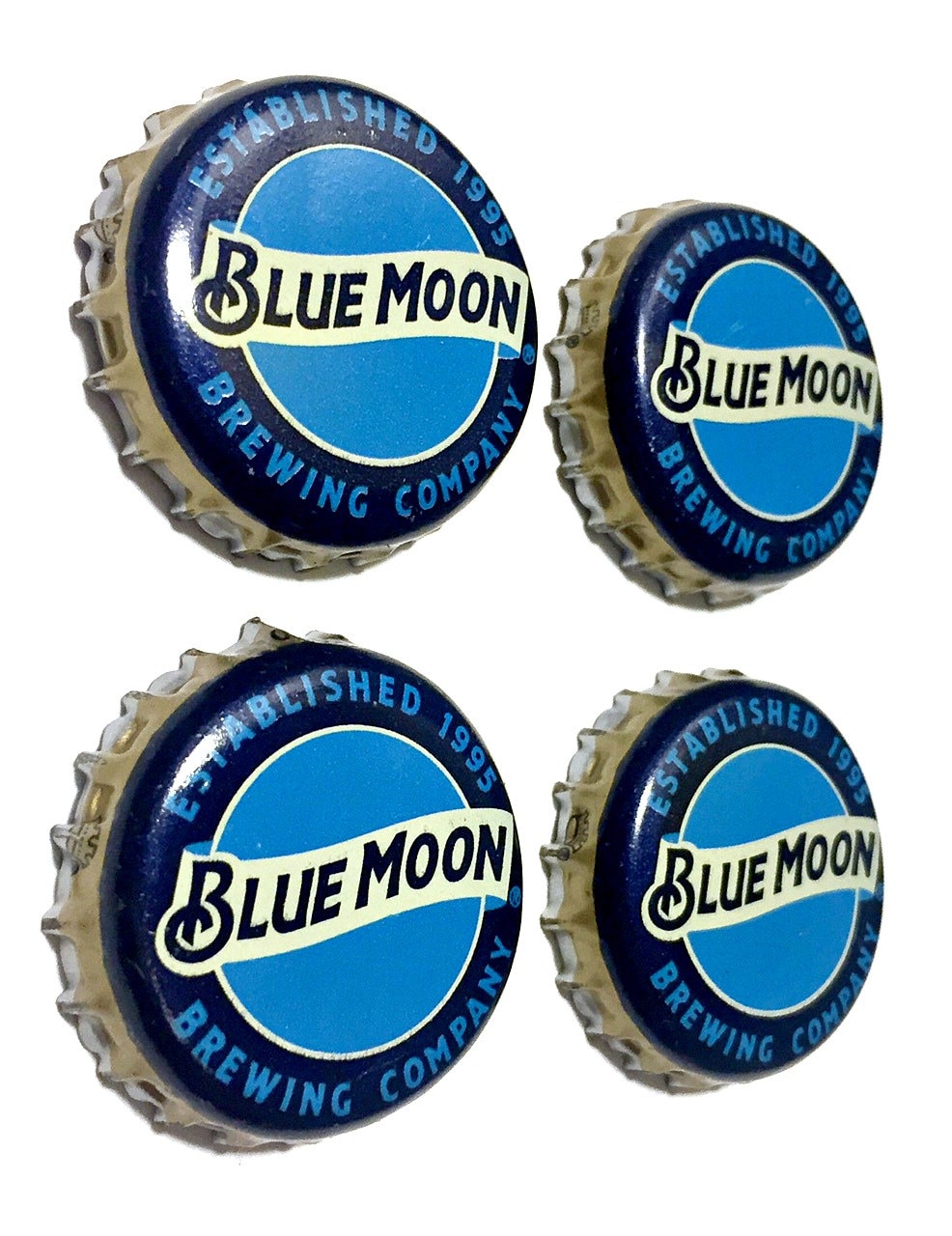 Beer Bottle Cap Blue Moon Bottle Cap Etsy