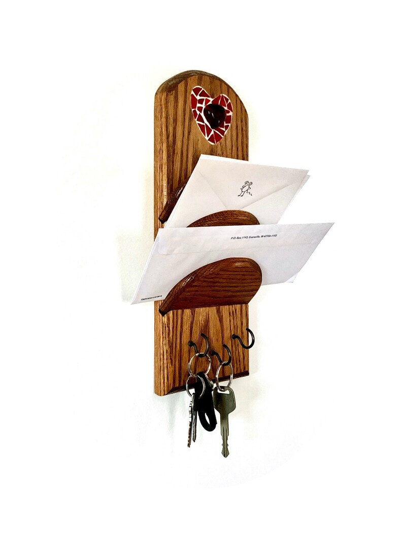 SALE Heart Mosaic Key Hook Rack Mosaic Letter Sorter Key | Etsy