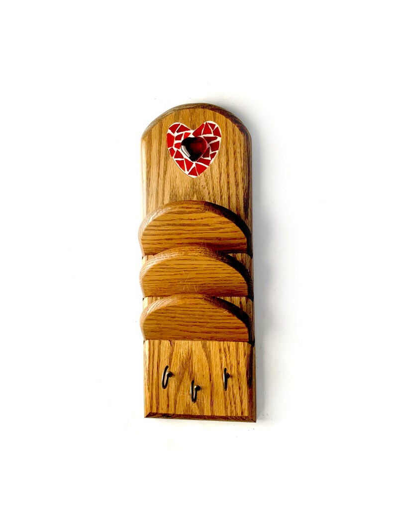 SALE Heart Mosaic Key Hook Rack Mosaic Letter Sorter Key | Etsy