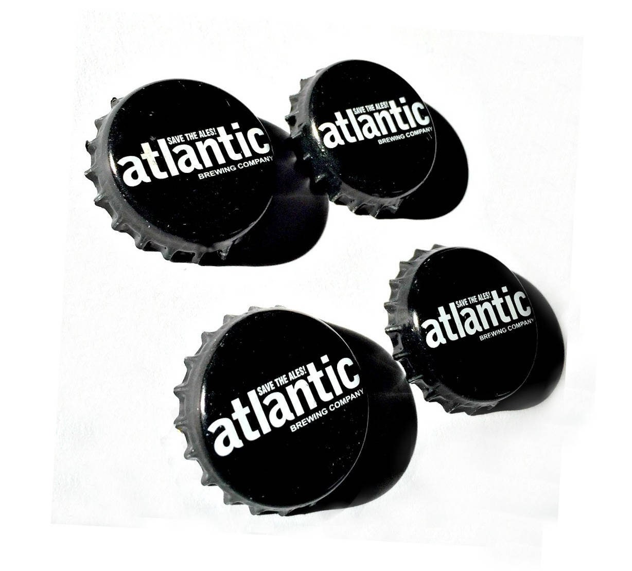 Craft Beer Magnet Set The Atlantic Brewery Magnets Maine Beer Bottle Top Magnets Set Of Four File Cabinet Magnet Refridgerator Magnets
