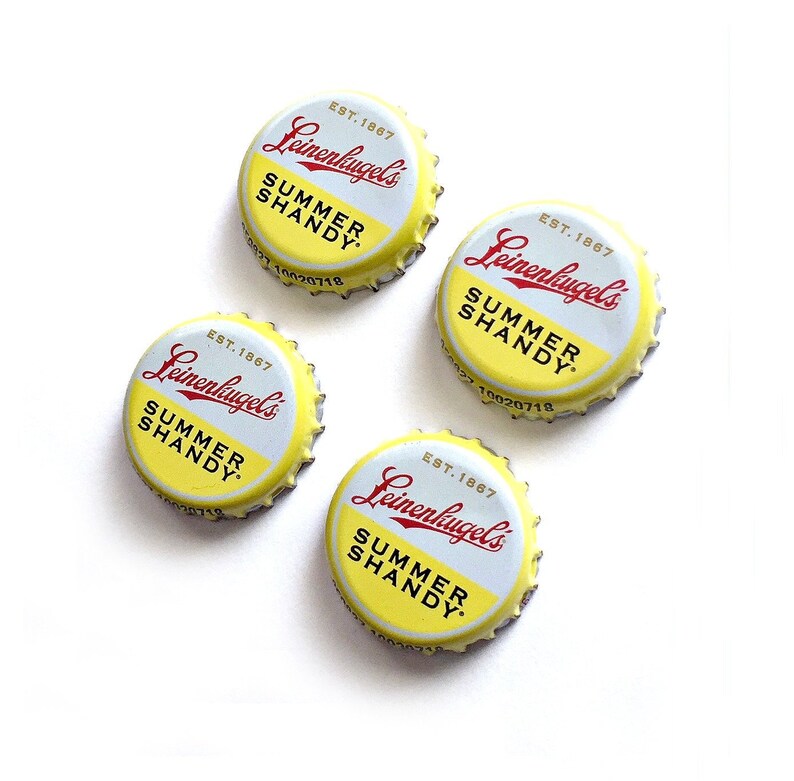 Download Leinenkugel Brewery Beer Cap Magnet Set Beer Magnets Summer Shandy Bottle Cap Magnets Four Beer Bottle Magnets Four Bar Magnets Kitchen Decor Home Living