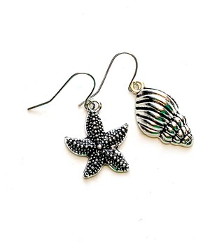 Orecchini A Stella Marina In Argento 925 Con Pietra Di Luna – Gioielli A Forma Di Conchiglia Per Donne E Ragazze, Regalo Idea Mare