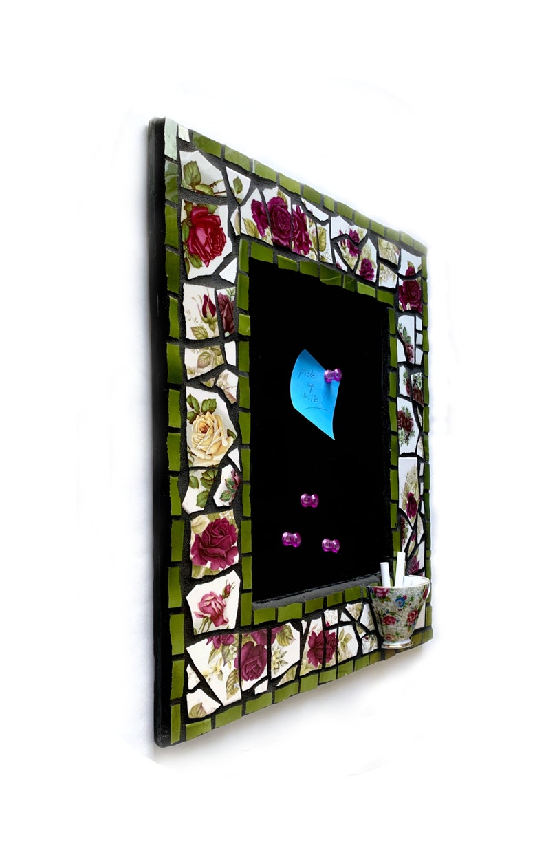 Mosaic Chalk Board Mosaic Framed Chalkboard Mosaic Etsy