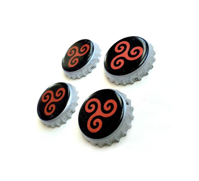 Craft Beer Magnet Set Geaghans Brewery Magnets Maine Beer Bottle Top Magnets Set Of Four File Cabinet Magnet Refridgerator Magnets