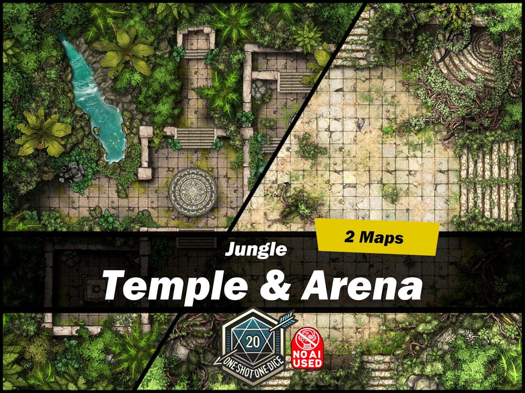 Dungeons and Dragons map of a Colosseum gladiator arena with dense