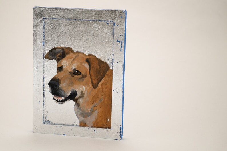 Old Yeller Famous Dog Series Original Painting on Board with | Etsy