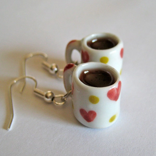 Coffee Mug Earrings Etsy