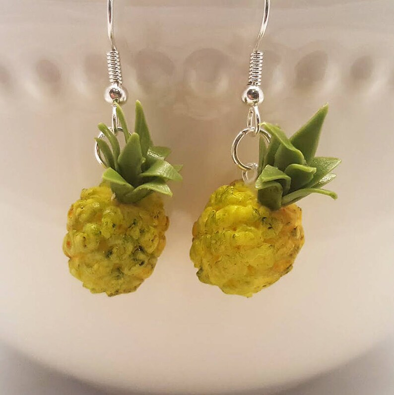 Polymer Clay Pineapple Dangle Earrings