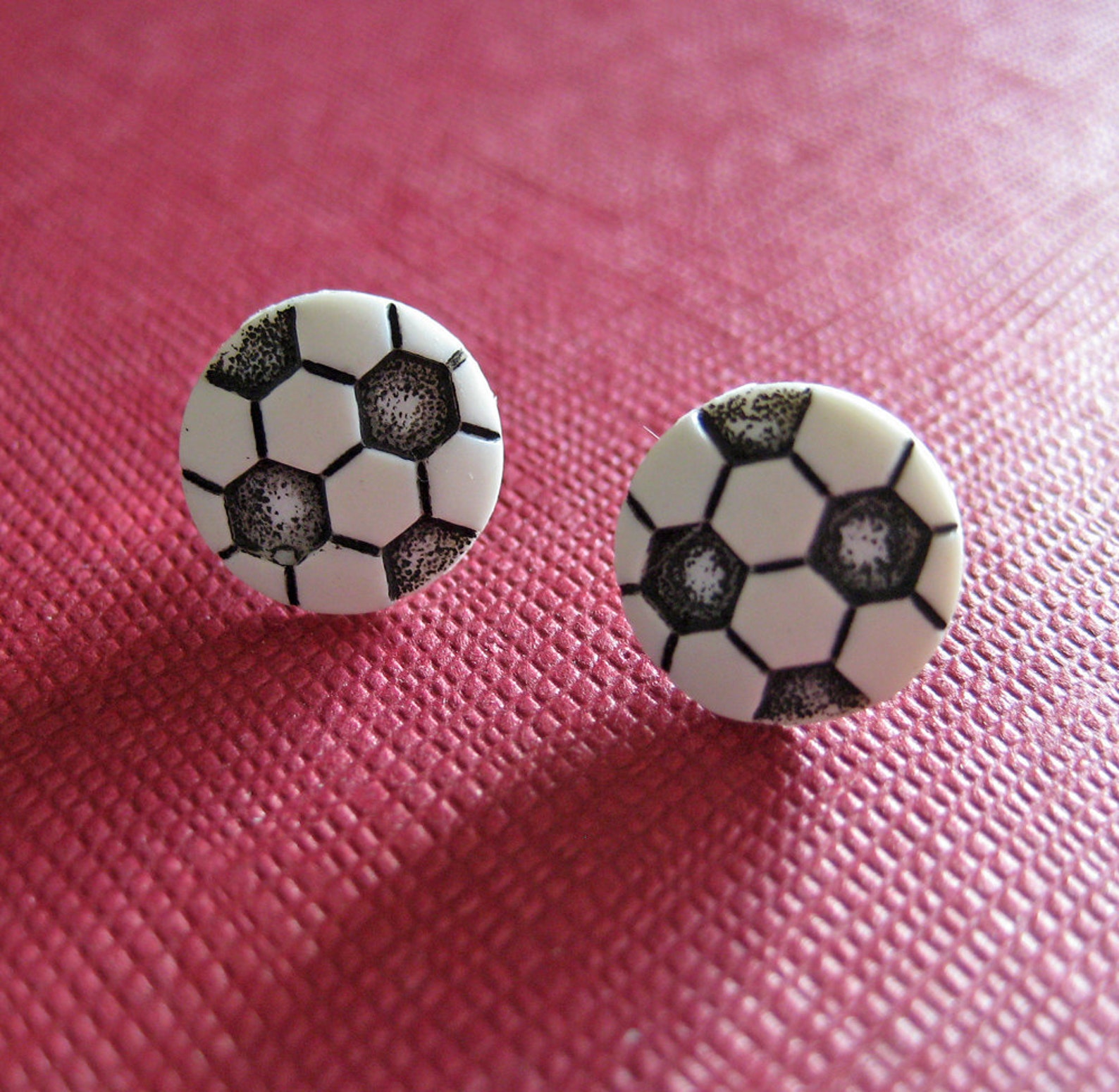 Soccer Ball Earrings Sports Jewelry Etsy