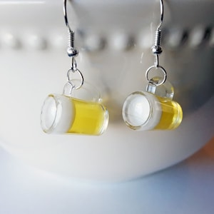 Beer Mug Earrings, Beer Jewelry, Beer Gifts, Food Jewelry