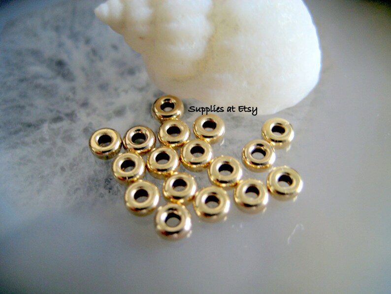 14k Gold Filled Spacer Beads14k Gold Filled Bead Heishi Etsy