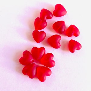 100pcs Valentine's Day Theme 7mm Acrylic Heart & Letter Beads In Pink, Diy  Bracelet&necklace Making