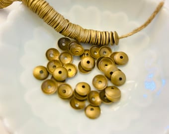 African metal Bead caps -ethnic bronze Bead Caps-jewelry findings tribal bead caps-antique bronze cap beads-global jewelry findings