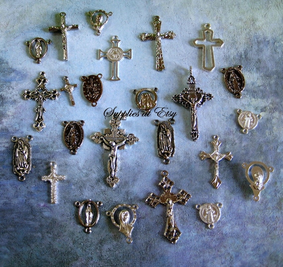 Sale Assortment Catholic Rosary Centerpiece and Crucifix