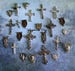 Sale Assortment Catholic Rosary Centerpiece and Crucifix-Crucifixes-Religious Medal connectors-Silver Rosary Findings-Diy Rosary making kit 