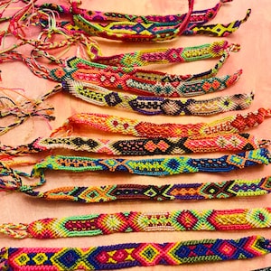 Geflochtenes Freundschaftsarmband |Mexikanisches Freundschaftsarmband huicholi art/Pulsera de Amigos | Schmuckherstellung Lieferungen