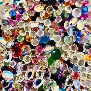 Venda Cabochões de cristal swarovski vintage-cores misturadas formas cristais embelezados suprimentos-fantasia diy tiara suprimentos-pins bobbi descobertas