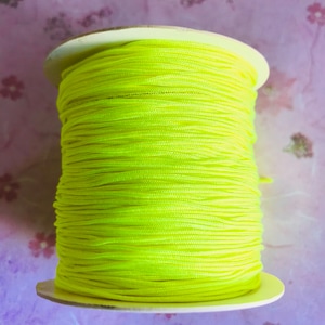 hellkordel-gelb neon neon nylon armband/knoten schmuck/perlenschnur.8mm-like seidig Tolle Qualität DIY Makramee Armband