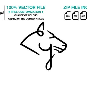 Logotipo de cabeza de caballo SVG Vector Letra J Logotipo de caballo negro