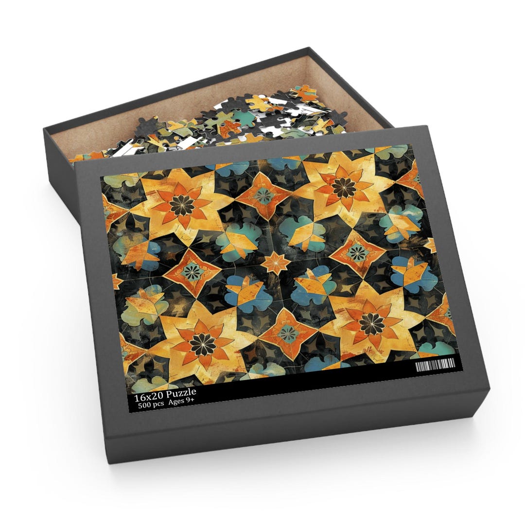 Fall Colors Quilt Pattern Puzzle Fun Family Activity Jigsaw Game ...