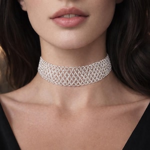 Chokers plata 925 elegantes