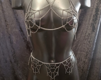 chain spiderweb set /// made to order, please read description <3