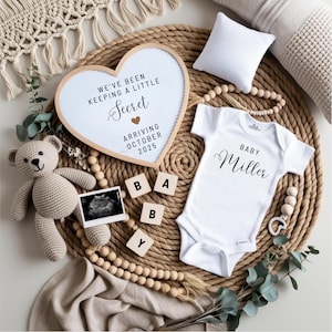 Pregnancy Announcement Template Digital Pregnancy Reveal Editable Baby Announcement Social Media Reveal Gender Neutral Instant Download