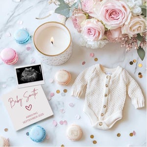 Valentines Day Pregnancy Announcement Digital Editable Valentines Baby Announcement Social Media February Pregnancy Reveal Neutral Template