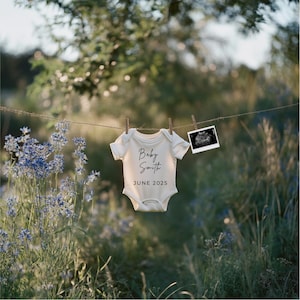Pregnancy Announcement Template Digital Pregnancy Announcement Baby Announcement Instant Download Editable Baby Announcement Spring Baby