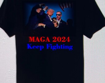 Trump Keep Fighting DTF T-Shirt V. 2