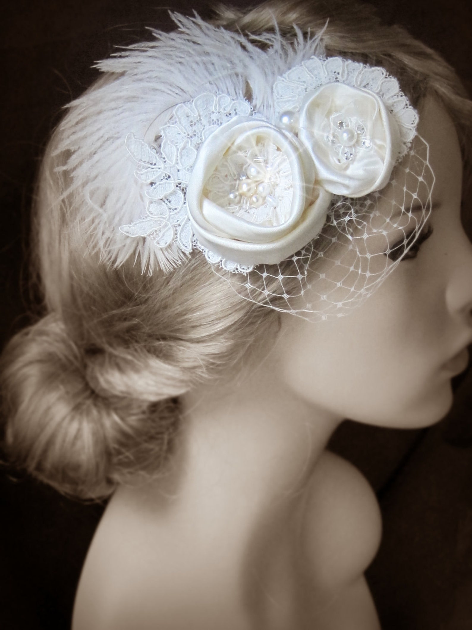 Wedding Hair Accessories Bridal Wedding Hair Piece Feathers Etsy