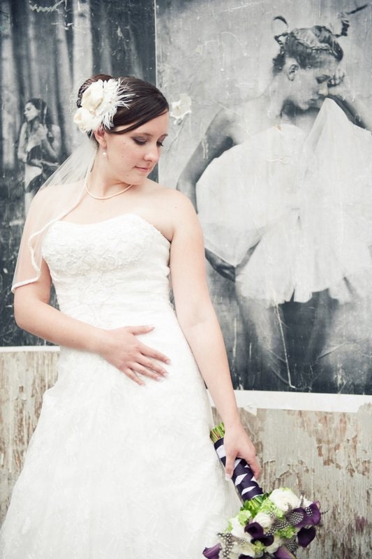 Wedding Hair Accessories Bridal Wedding Hair Piece Feathers Etsy Canada