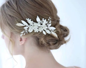 Bridal hairpiece wedding silver comb bridal hair comb wedding hair fascinate wedding hair accessories