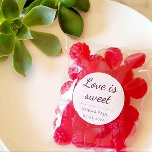 Thank you, wedding favours, personalised stickers & bags, DIY favours, custom lolly bags, party favours, bonbonerie, labels,guest gift