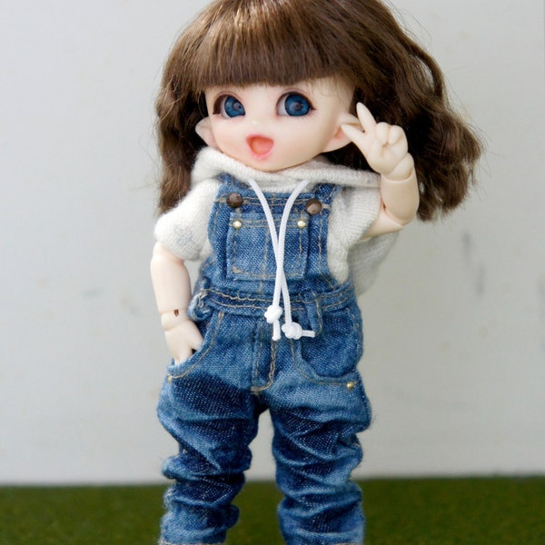 Lati white  Pukipuki Washing Overall Jeans set ver.2