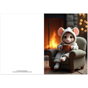 Lot de 10 cartes de voeux confortables Tiny Mouse - Cartes d'encouragement personnalisées - Cadeau attentionné pour toute occasion