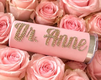 Personalized Bling Name Tumbler Custom 20oz Stainless Steel Cup